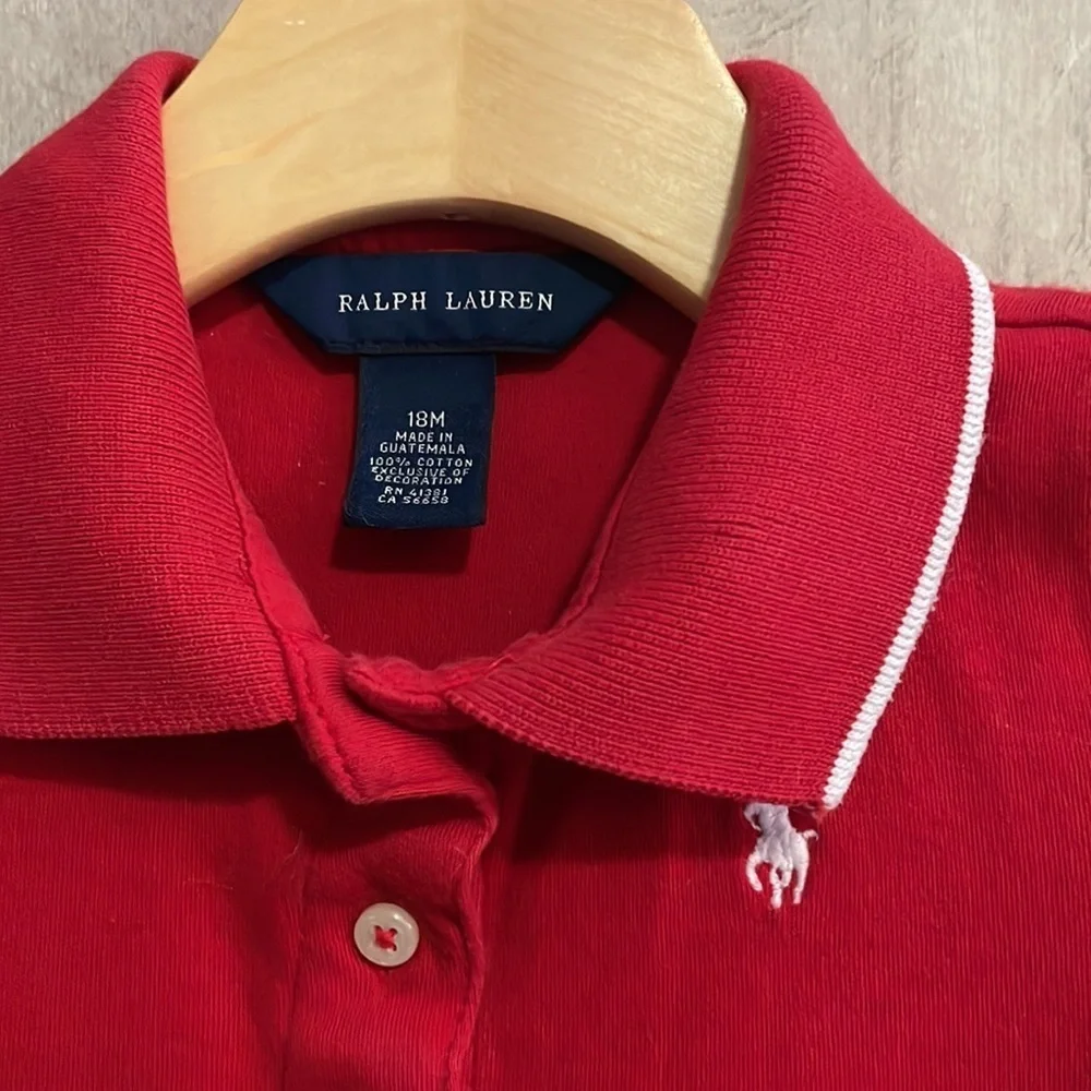 Ralph Lauren Red short sleeve polo dress